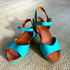 Italian summer platform sandals